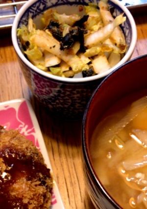 白菜と焼き海苔の和えもの-レシピのメイン写真