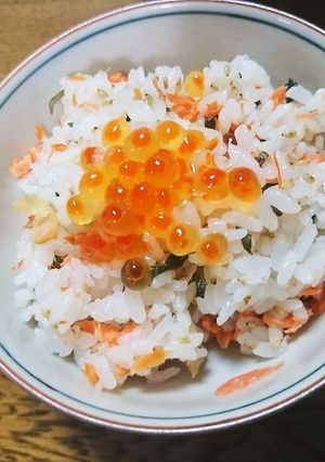 簡単♡鮭と大葉の混ぜごはん-レシピのメイン写真