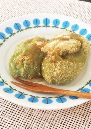 おからでもっちもち♪よもぎきなこ餅風-レシピのメイン写真