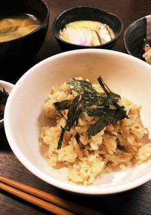 献立メモ *ˊᵕˋ)੭ 鶏ごぼう飯-レシピのメイン写真