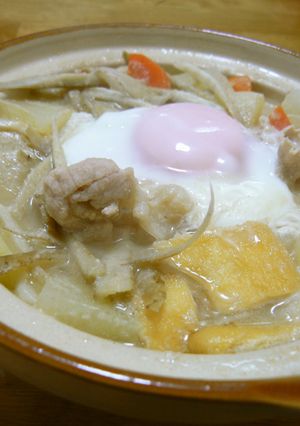 豚汁鍋焼きうどん-レシピのメイン写真