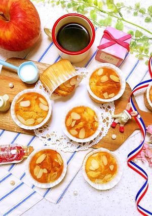 HM &全粒粉で林檎入りマフィンマフィン-レシピのメイン写真