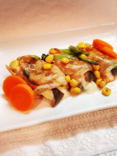 簡単♡豚肉ときのこのチーズ巻き♡-レシピのメイン写真