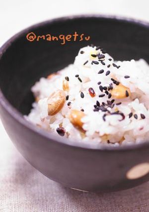 節分の豆ｄｅ雑穀豆ごはん-レシピのメイン写真