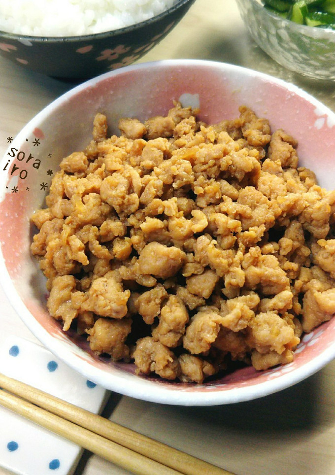 作りおきでも柔らか＊簡単ふっくら鶏そぼろ-レシピのメイン写真