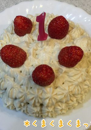 スマッシュケーキ★1歳のお誕生日ケーキに-レシピのメイン写真