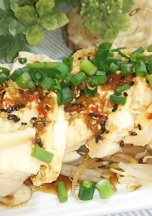 しっとり柔らか♪ゆで鶏のよだれどり風-レシピのメイン写真