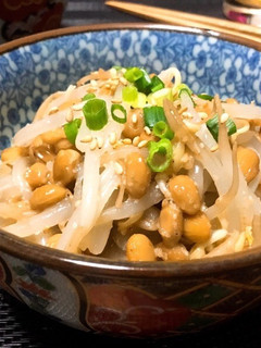 おつまみ副菜に*納豆ともやしのナムル-レシピのメイン写真