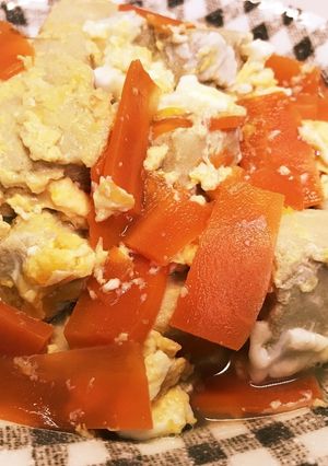 高野豆腐の卵とじ-レシピのメイン写真