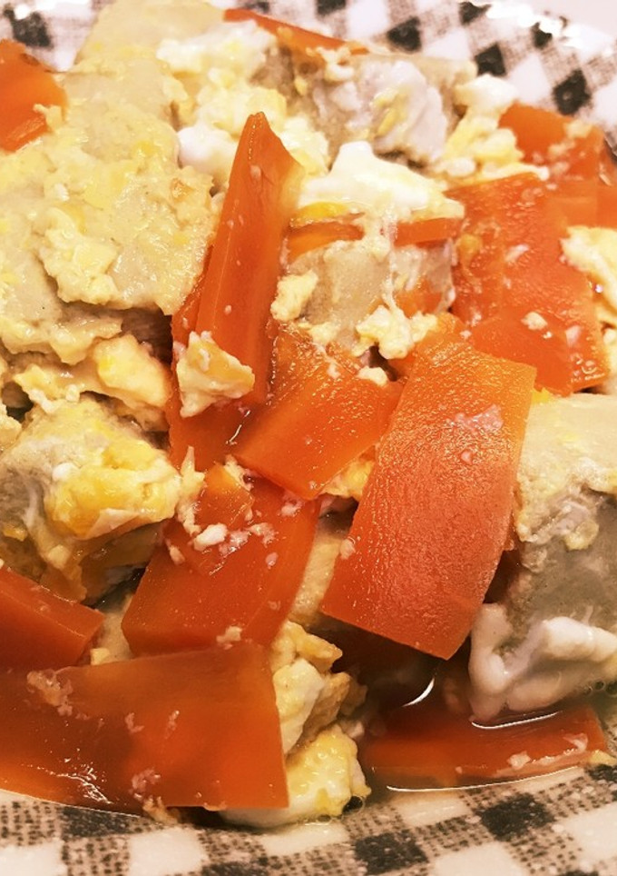 高野豆腐の卵とじ-レシピのメイン写真