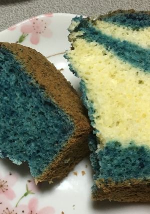 ふわしゅわバタフライピーのシフォンケーキ-レシピのメイン写真