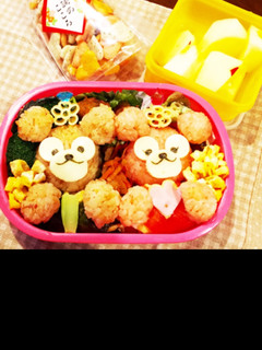 ひな祭り弁当(ダッフィー&シェリーメイ)-レシピのメイン写真