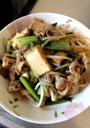 簡単☆豚肉と厚揚げの焼肉炒め-レシピのメイン写真