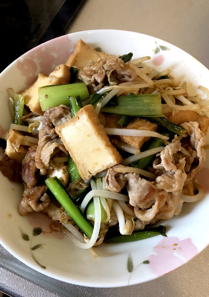 簡単☆豚肉と厚揚げの焼肉炒め-レシピのメイン写真