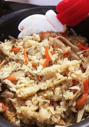 油揚げを入れて旨味アップ炊き込みご飯☆-レシピのメイン写真