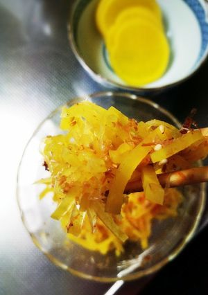 工程1つだけ！沢庵のおかかゴマ和え-レシピのメイン写真