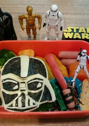 スターウォーズ☆ダースベイダーのキャラ弁-レシピのメイン写真