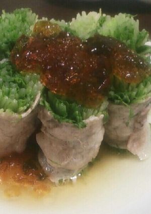レンチン簡単☆水菜の豚巻き&ポン酢ジュレ-レシピのメイン写真