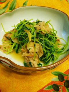 豆苗と豚バラの簡単炒め-レシピのメイン写真