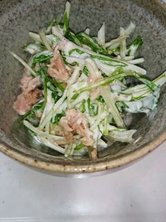 水菜とツナのサラダ-レシピのメイン写真