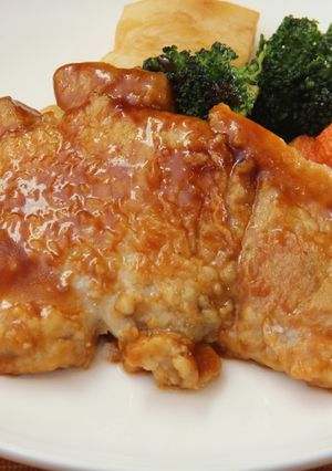 とうきび豚ですりおろし玉葱ポークチャップ-レシピのメイン写真