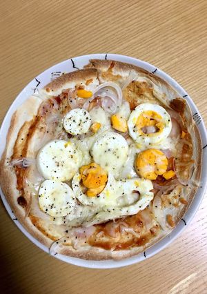 トルティーヤピザ（たまご）-レシピのメイン写真