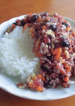 キーマカレー風カシス-レシピのメイン写真