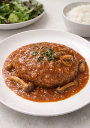 煮込みハンバーグ-レシピのメイン写真