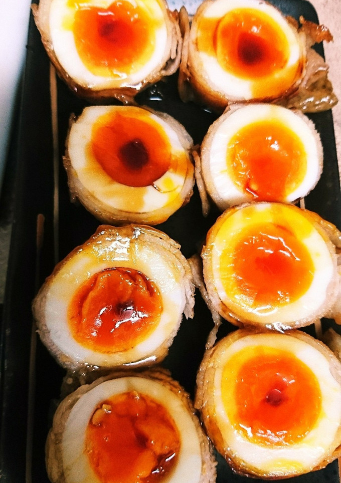 豚巻き半熟卵の照り焼き-レシピのメイン写真