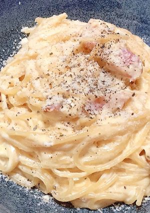 簡単☆時短☆全卵牛乳カルボナーラ-レシピのメイン写真