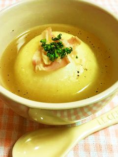 まるごと☆新玉ねぎのスープ-レシピのメイン写真