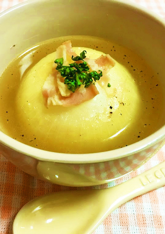 まるごと☆新玉ねぎのスープ-レシピのメイン写真