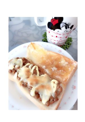 納豆トースト-レシピのメイン写真