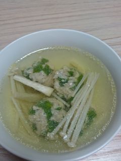 大葉たっぷり♪肉だんごスープ★-レシピのメイン写真