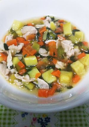 離乳食後期~☆さつまいもと豚肉のうま煮-レシピのメイン写真