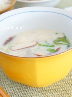 かぶとほうれん草の豆乳スープ-レシピのメイン写真