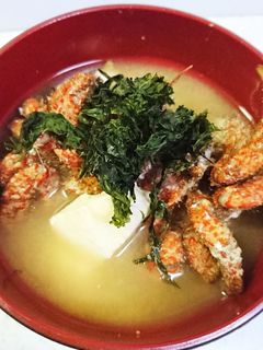 絶品!!カニ味噌香る☆カニのお味噌汁-レシピのメイン写真