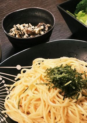 献立メモ *ˊᵕˋ)੭ たらこスパゲティ-レシピのメイン写真