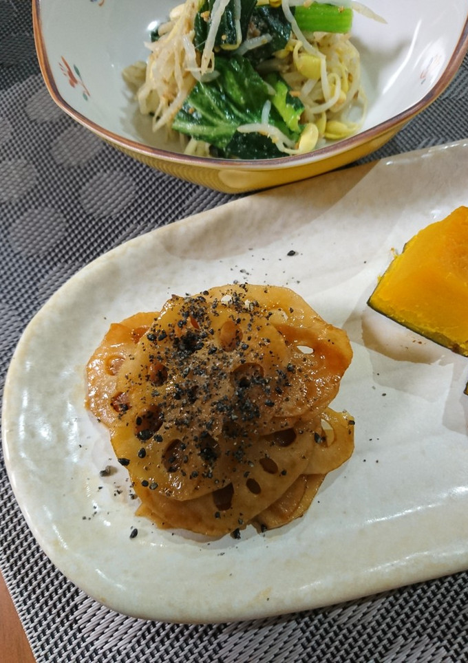 簡単1品☆甘じょっぱい蓮根きんぴら-レシピのメイン写真