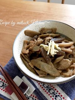 蒟蒻でかさ増し!簡単豚と牛蒡のしぐれ煮風-レシピのメイン写真