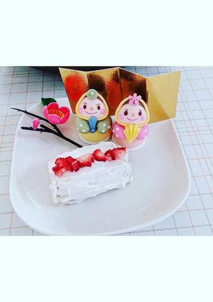 離乳食【苺のロールケーキ】卵不使用-レシピのメイン写真