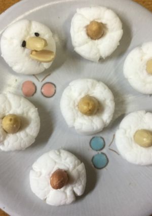 ケーキの飾りにも◎マシュマロで作るお花♫-レシピのメイン写真