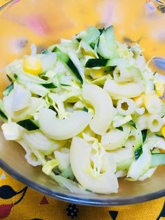 キャベツとマカロニのオリーブオイルサラダ-レシピのメイン写真