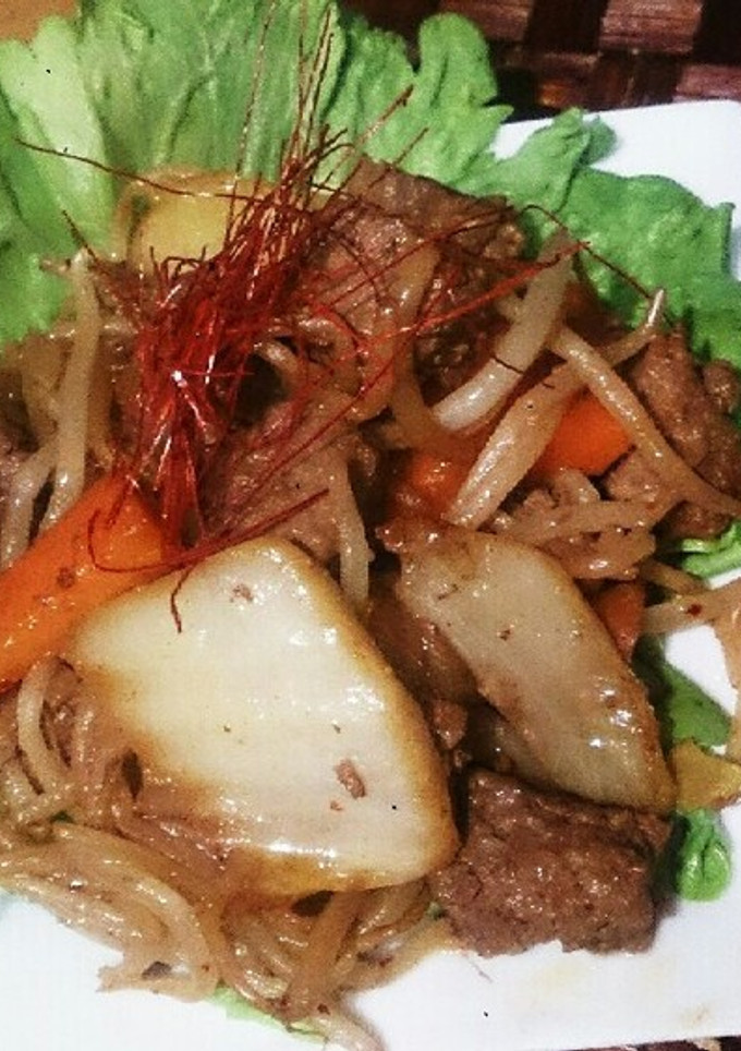 もやしとサイコロステーキで本格回鍋肉味-レシピのメイン写真