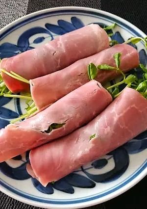 ハムのくるっと豆苗巻き-レシピのメイン写真