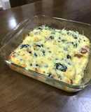 サツマイモとほうれん草のグラタン