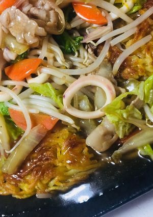 お野菜ドッサリ堅焼きそば-レシピのメイン写真