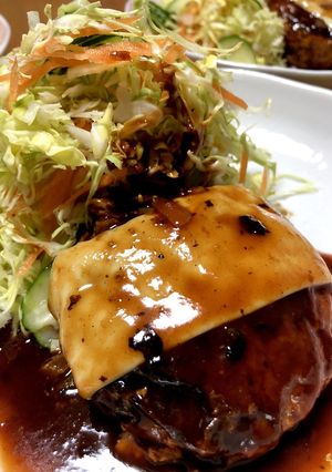 豚こま&豆腐のハンバーグ-レシピのメイン写真