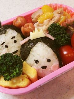 幼稚園 お弁当 ひな祭り(おにぎり)-レシピのメイン写真