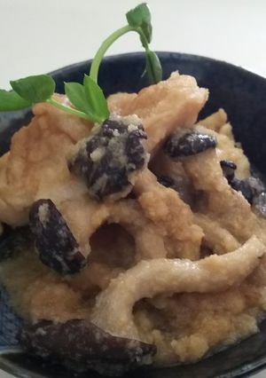 若鶏ヤゲンと平茸のおから揚げびたし-レシピのメイン写真